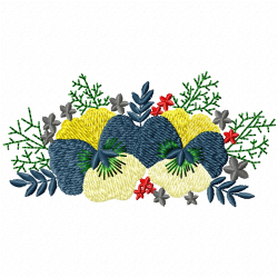 Flowers And Tree Embroidery Design 5 Flowers And Tree Embroidery Design 5